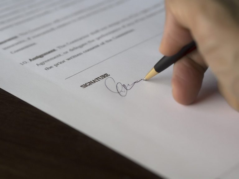 business signature contract 962355