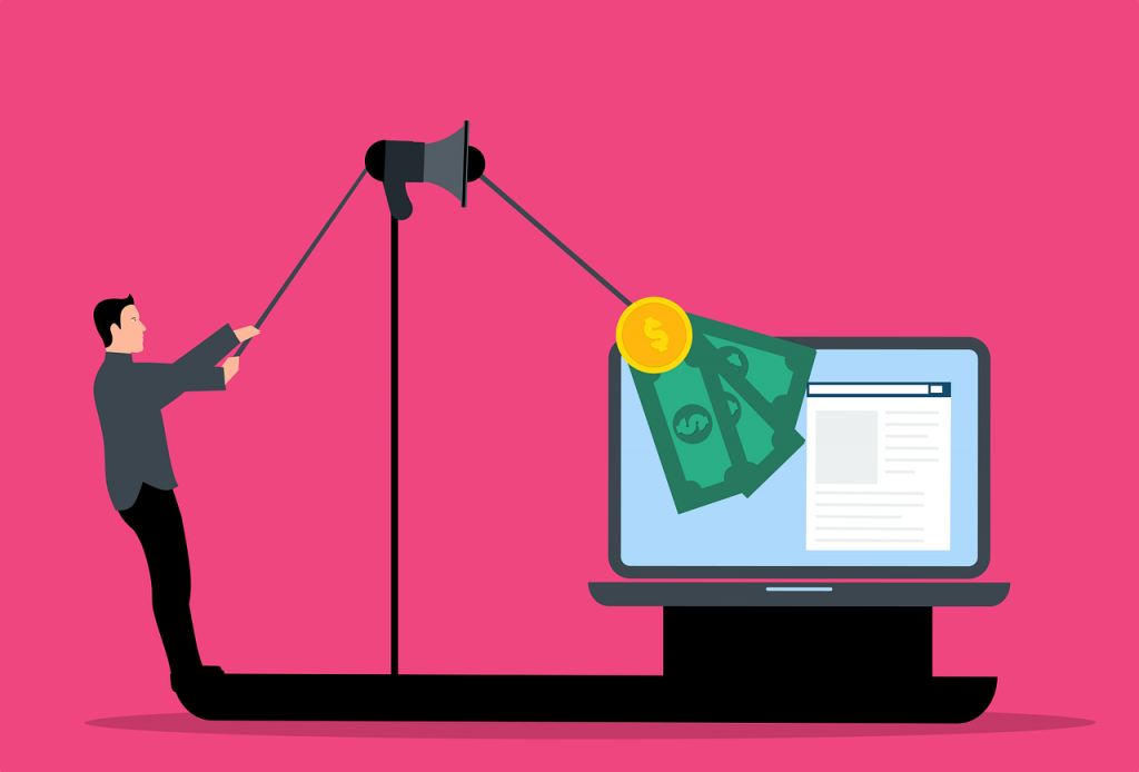 businessman loudspeaker content marketing 6141819