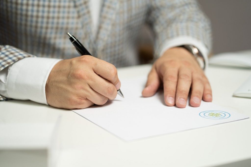 man sign paper 5710164