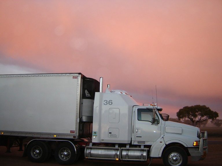 truck lorry sunset 331499