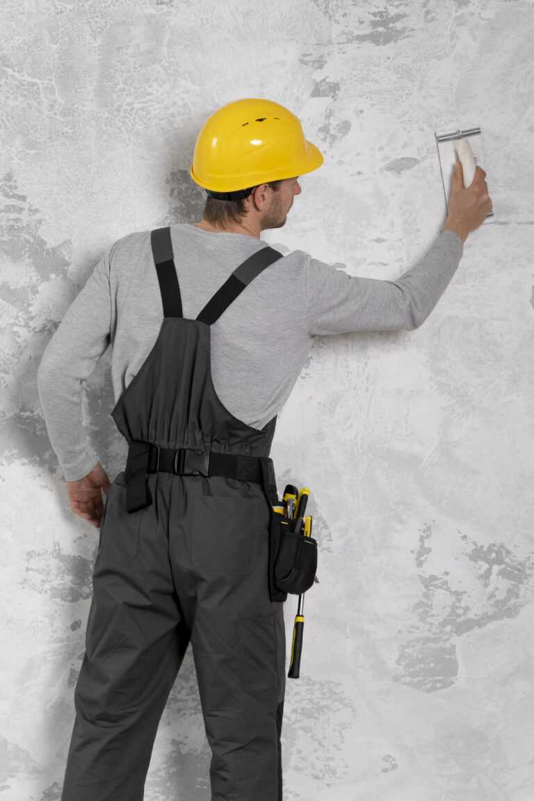 service maintenance worker repairing